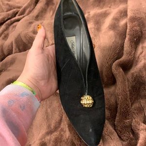Said Fifth Avenue Alter Ego Suede Black Shoe Good Condition